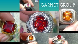 Garnet Group! Hessonite Sri Lanka, Malaya Namibia, Umbalite Tanzania, Pyrope Spessartine