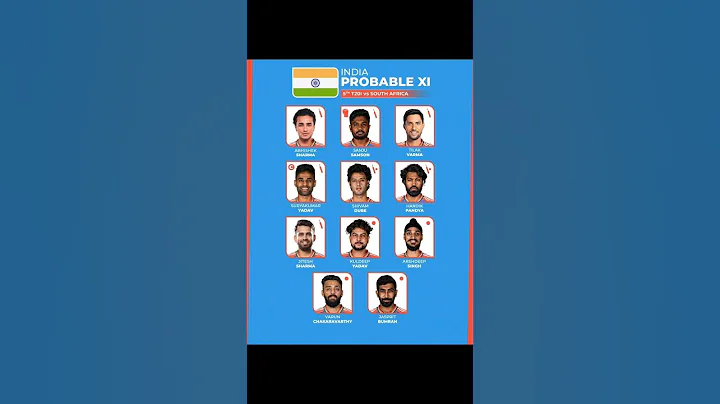 Here is India's probable XI for the fifth T201 against South Africa #india #savsind #hardikpandya