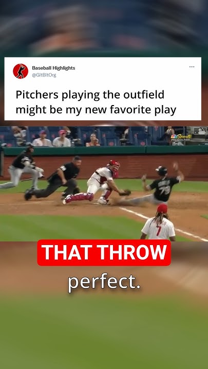 Pitchers Playing Outfield Is A New Favorite - YouTube