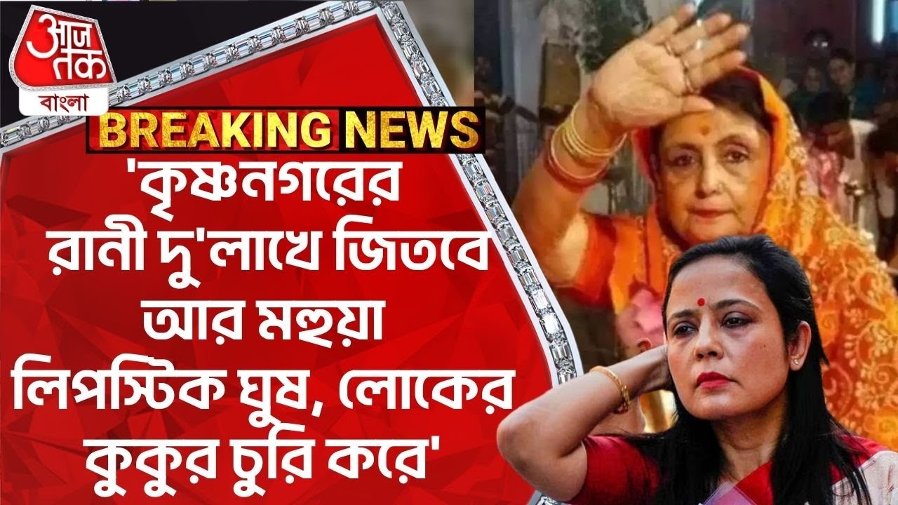 'কৃষ্ণনগরের রানী দু'লাখে জিতবে আর মহুয়া লিপস্টিক ঘুষ, লোকের কুকুর চুরি করে'| Krishnanagar