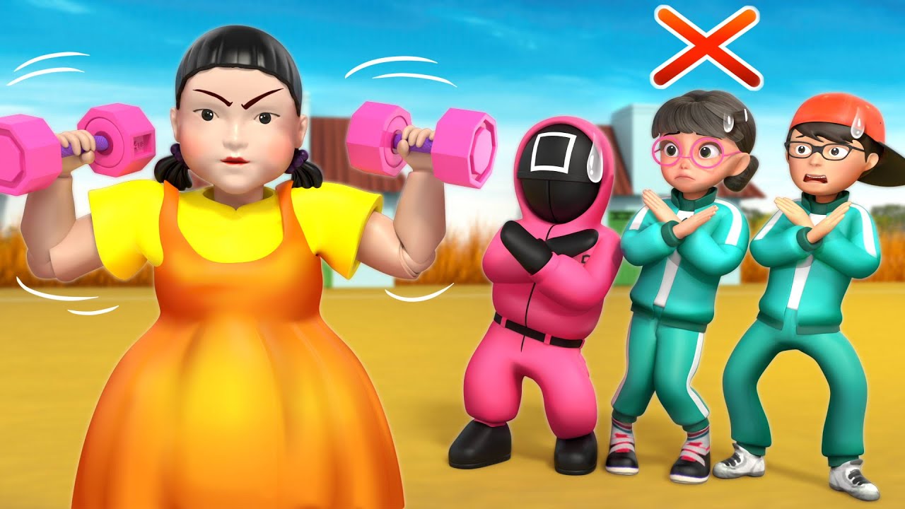 Scary Teacher 3D vs Squid Game | Over-Powered Boss: Muñeca Gorda No Puede Ser Derrota | VMAni Funny