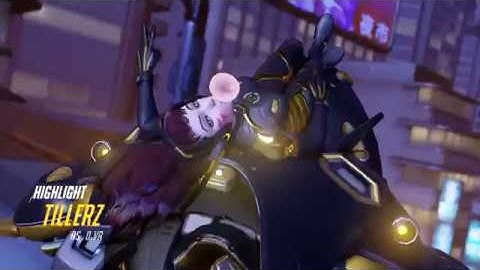 Overwatch: D.VA counters Roadhog Ult (Lijiang Tower)