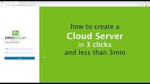 Fast and easy Cloud Server creation with PeaSoup.cloud