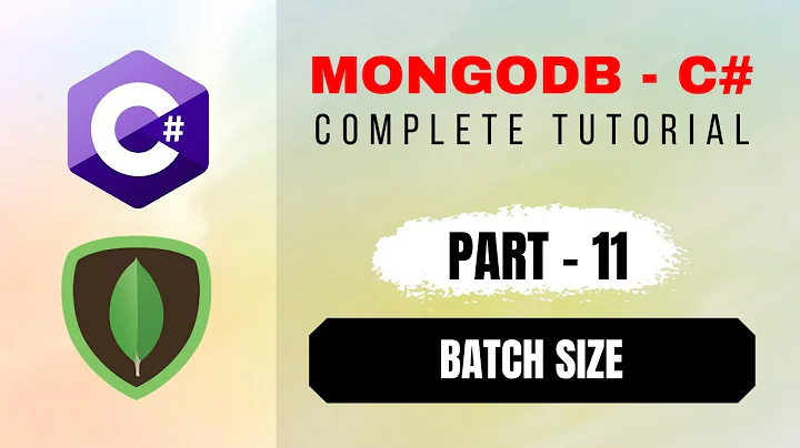 How to use Batch Size in MongoDB Find - Part11 of MongoDB with C# Beginner's Tutorial