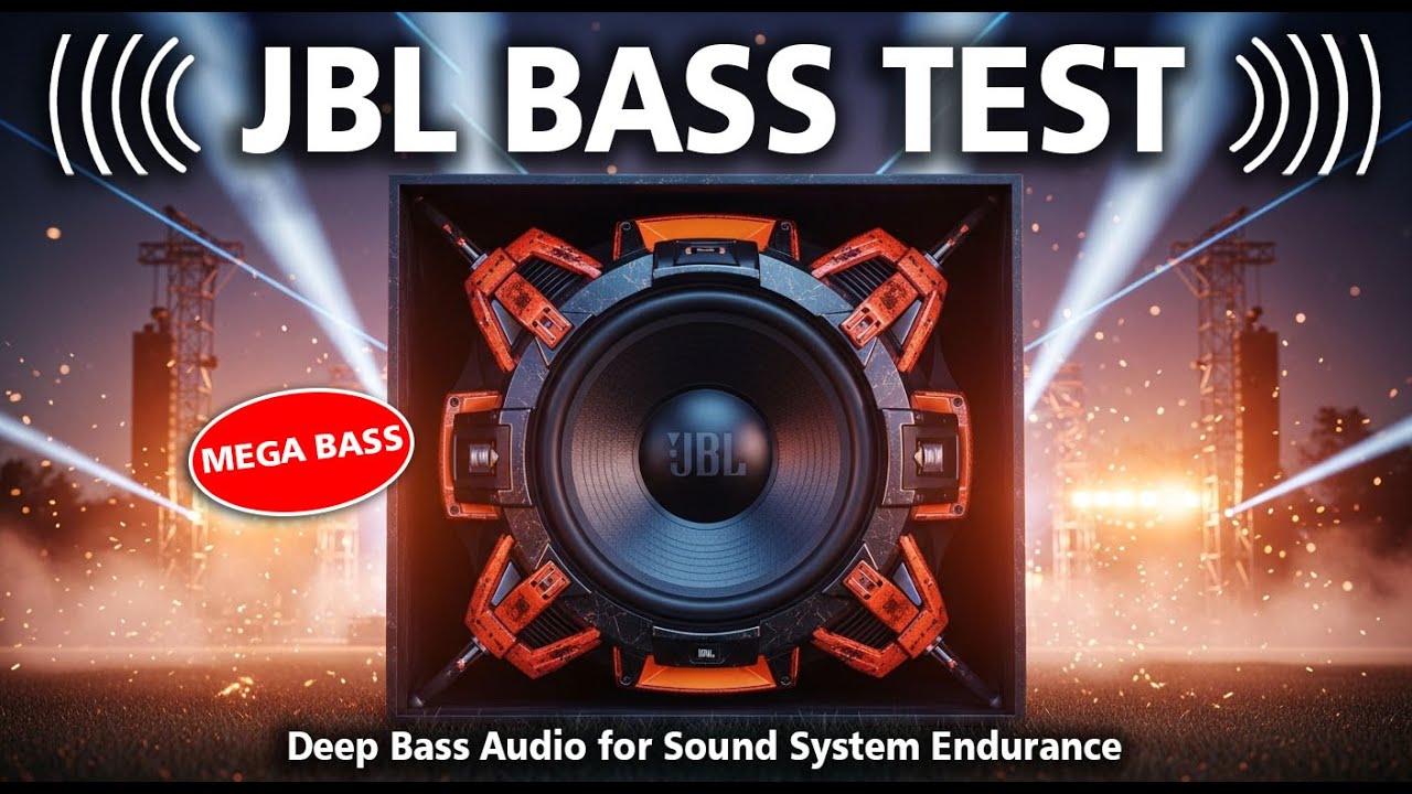 JBL SPEAKER BASS STRESS TEST 🔥 Deep Bass Audio for Sound System Endurance