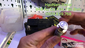 Hướng dẫn câu công tắc led xe may