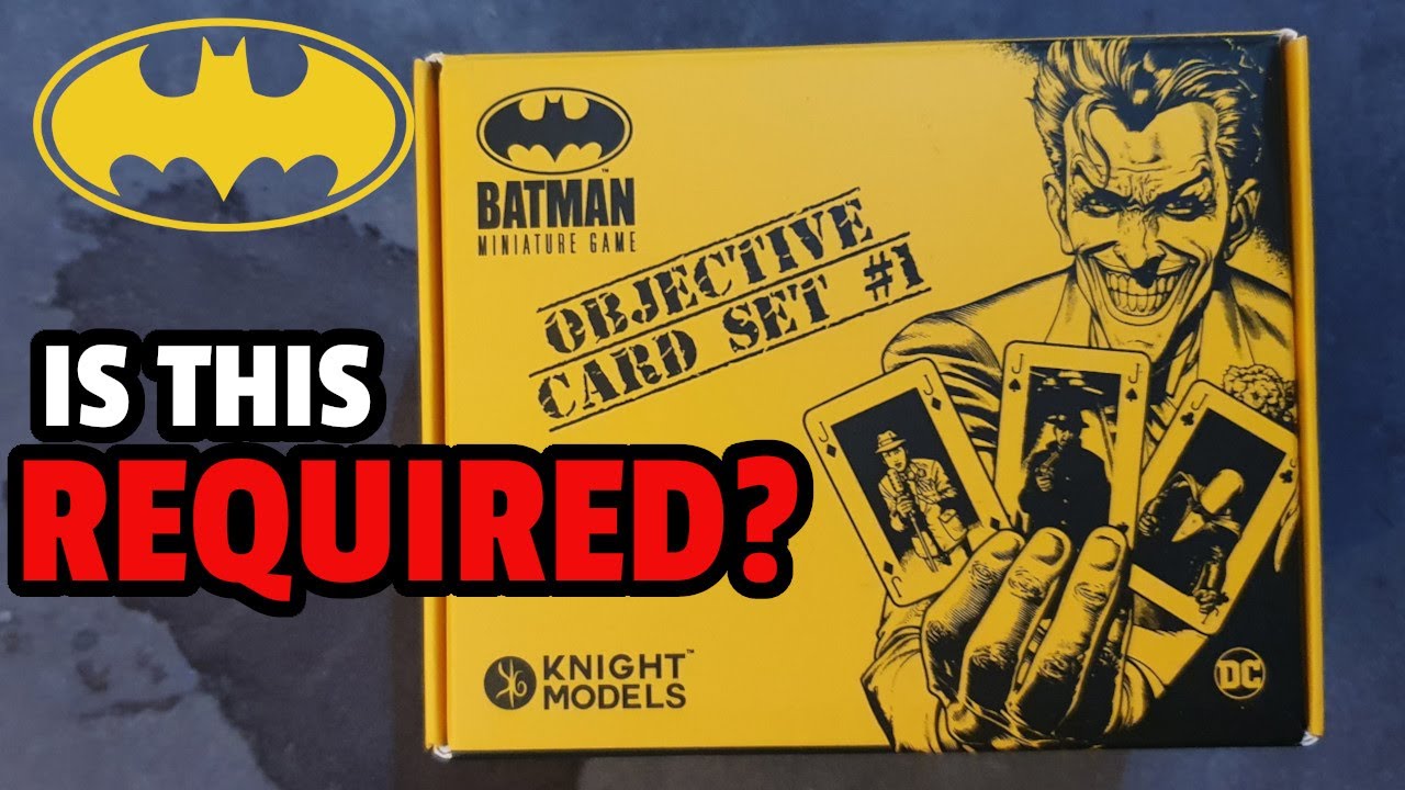 Unboxing Batman Miniature Game 3rd Edition Objective Card Set #1