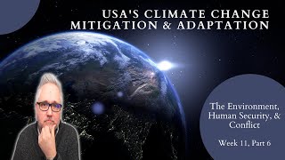 USA's climate change mitigatian and adaptation