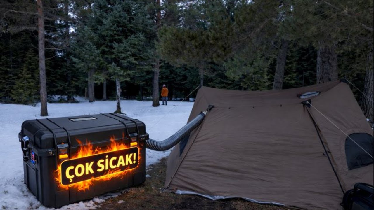 Kış Kampında Taşınabilir Dizel Isıtıcı Testi ❄️⛺ - Fareler ve Böcekler