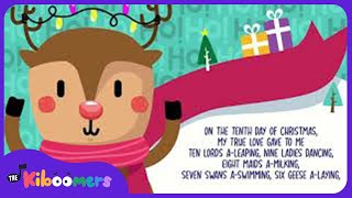 12 days of christmas song for kids with lyrics the kiboomers christmas carol preschool