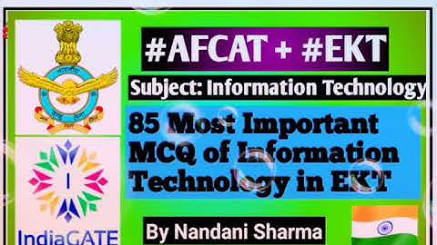 #AFCAT & #EKT || #information_Theory || 85 Most important MCQ of Information Theory in EKT  || #IAF