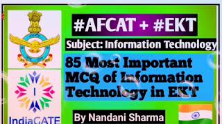 #AFCAT & #EKT || #information_Theory || 85 Most important MCQ of Information Theory in EKT  || #IAF screenshot 1