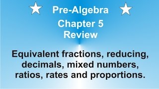 Pre-Algebra Chapter 5 Review