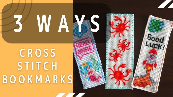DIY cross stitch bookmark