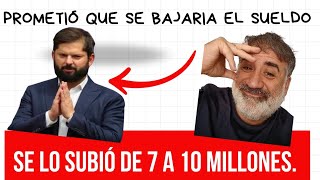 GABRIEL BORIC SE OTORGA BONO DE 3 MILLONES. 