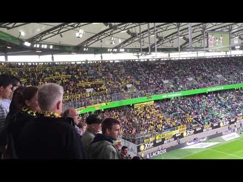Wolfsburg - Dortmund  Wechselgesang "SCHEISS DFB"