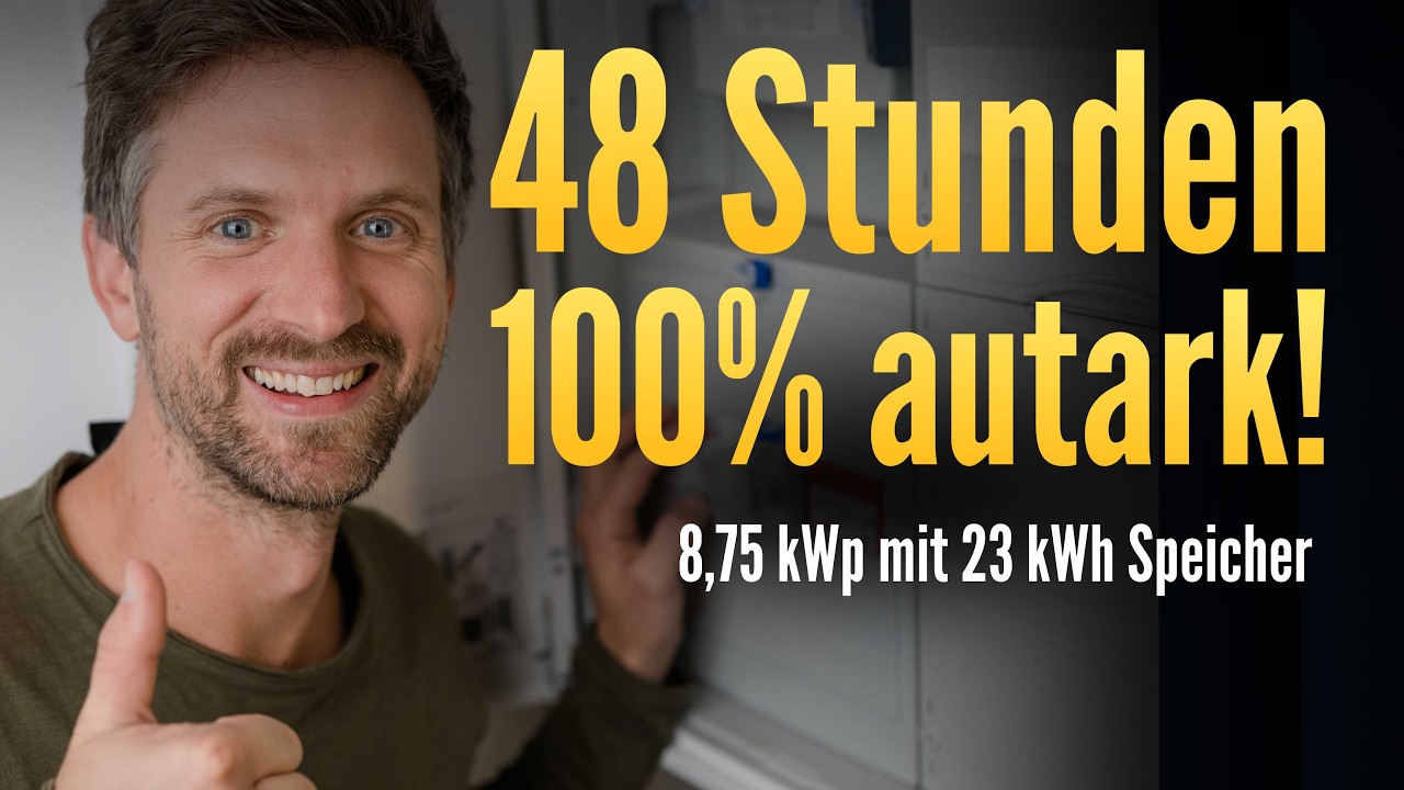 Ich trenne mein Haus vom Netz – so lange überlebt unsere PV-Anlage ohne Stromnetz! – auf YouTube ansehen
