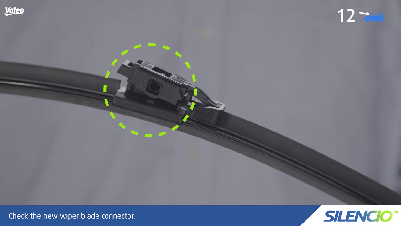 Valeo Silencio™ Wiper Blade 'How to Fit' guide N°12 GEN2V6 arm type YouTube