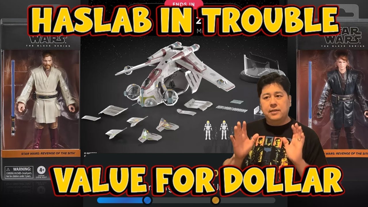 Haslab in trouble! Hasbro Star Wars LAAT value for dollar and black series Anakin Kenobi releases