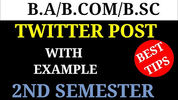 how to write twitter post in exam||how to write twitter post 2nd semester