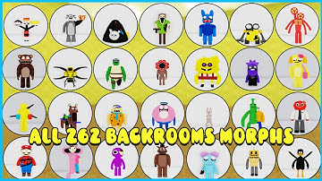 How To Find ALL 262 BACKROOMS MORPHS - ROBLOX