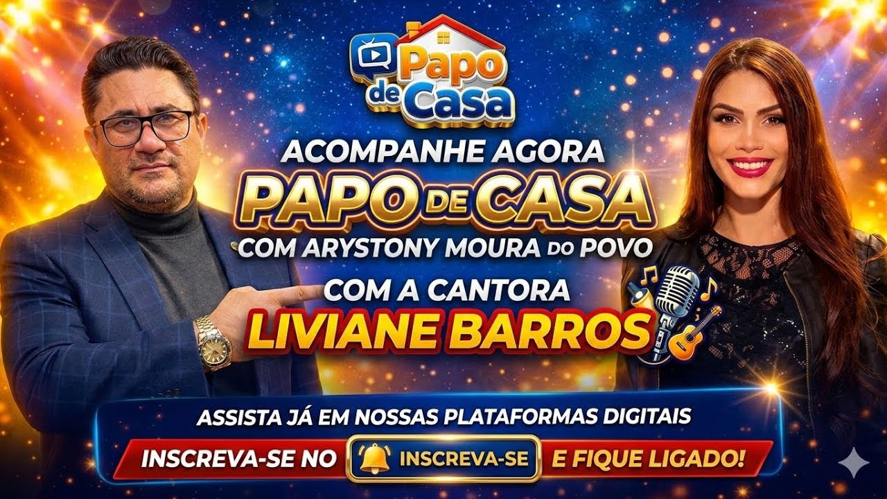 🔴 PAPO DE CASA -  EP° 01 - COM A CANTORA LIVIANE BARROS .