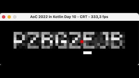 Advent of Code 2022 Day 10 "Cathode-Ray Tube"