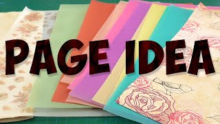 vellum junk journal page idea (style one)