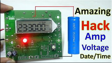 Convert Ac Electric Meter Into Dc Meter, Ac 220 to 5v Meter Hack, DIY Digital Clock, Amp, Volt Meter
