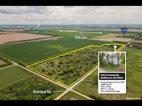 1763 Overland Rd., McPherson, KS home video tour