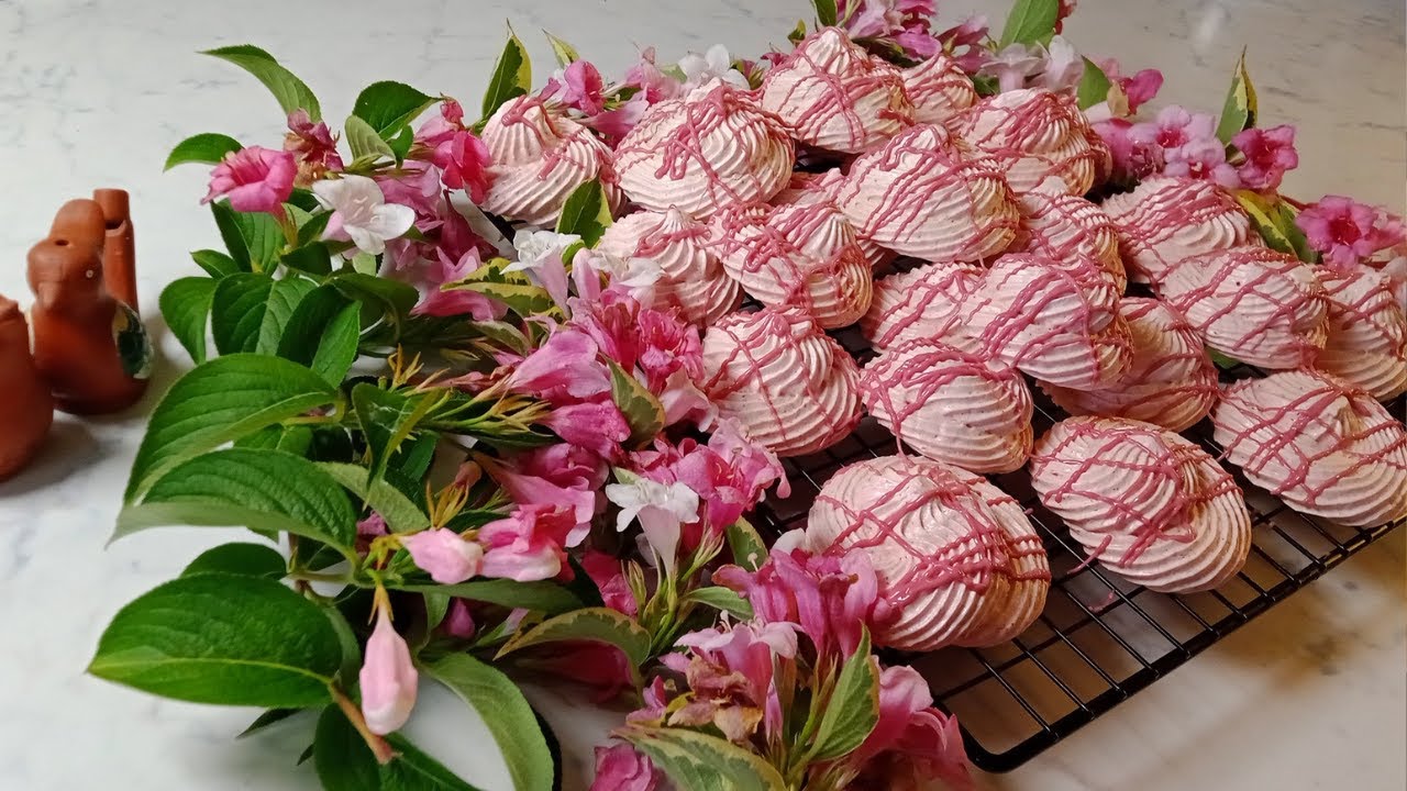 Meringhe alla fragola - Senza glutine né latticini