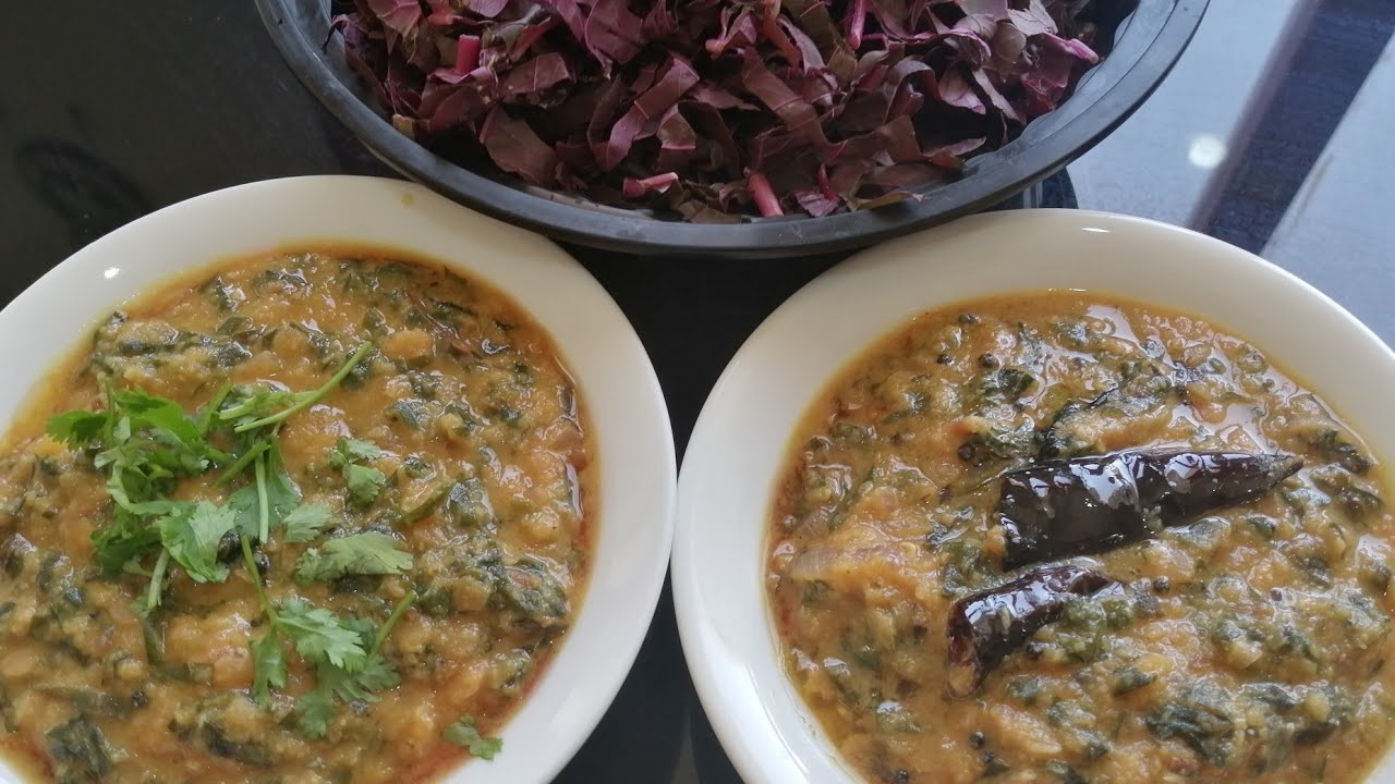 Dal Spinach Curry/सलाद पत्ताനാടൻ ചീരക്കറി/North indian recipie/Nadan Cheera Kari /கீரை