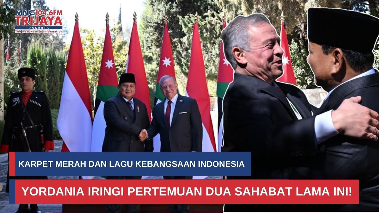 Momen Bersejarah! Prabowo Subianto Disambut Hangat Abdullah II di Istana Basman, Amman