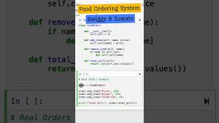 Food Delivery App Logic in Python 🍔 #python #coding