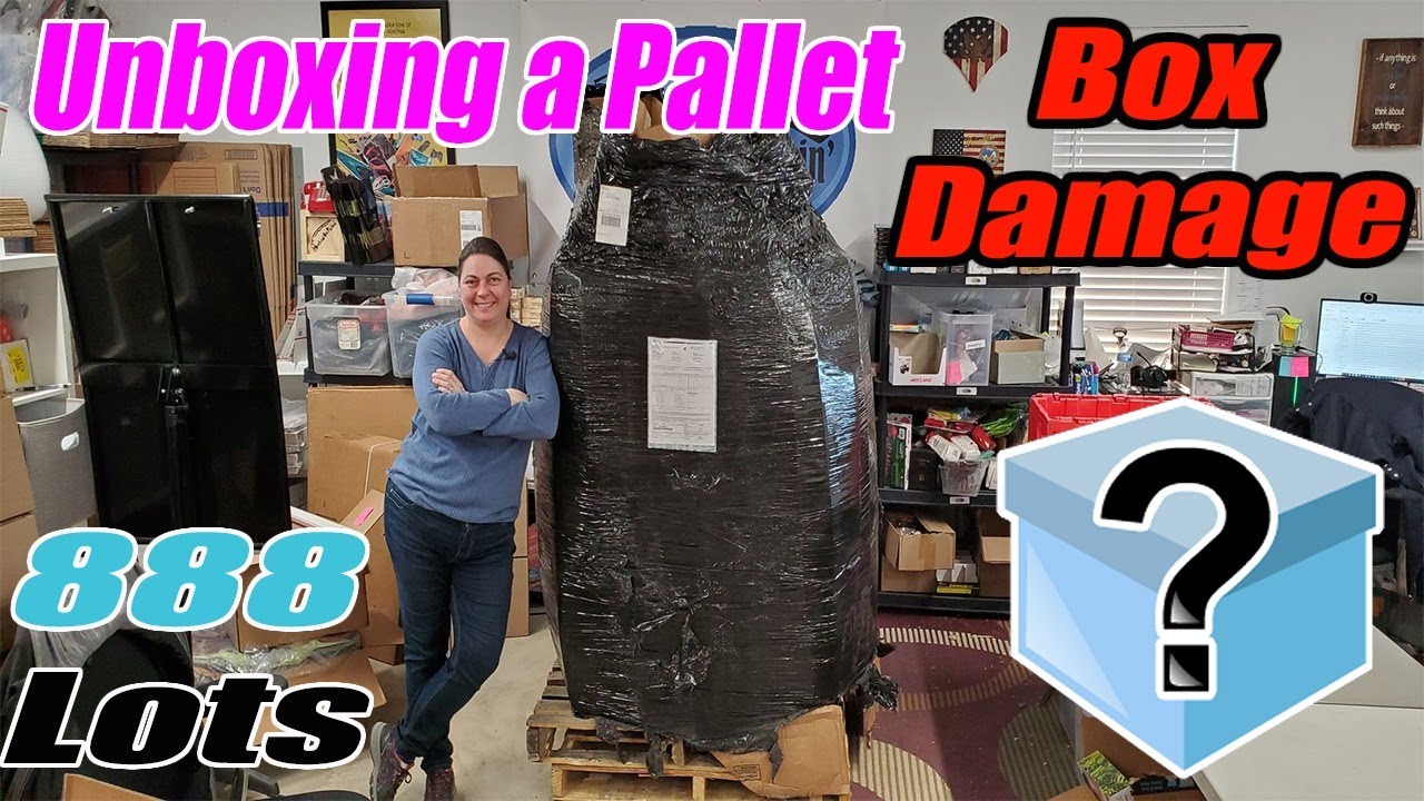 Pallet Unboxing from 888 Lots Liquidation Box Damaged Items Online