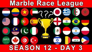 Marble Race League Season 12 DAY 3 Marble Race in Algodoo
