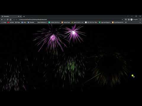 How to make Fireworks Effect Using HTML CSS & JS