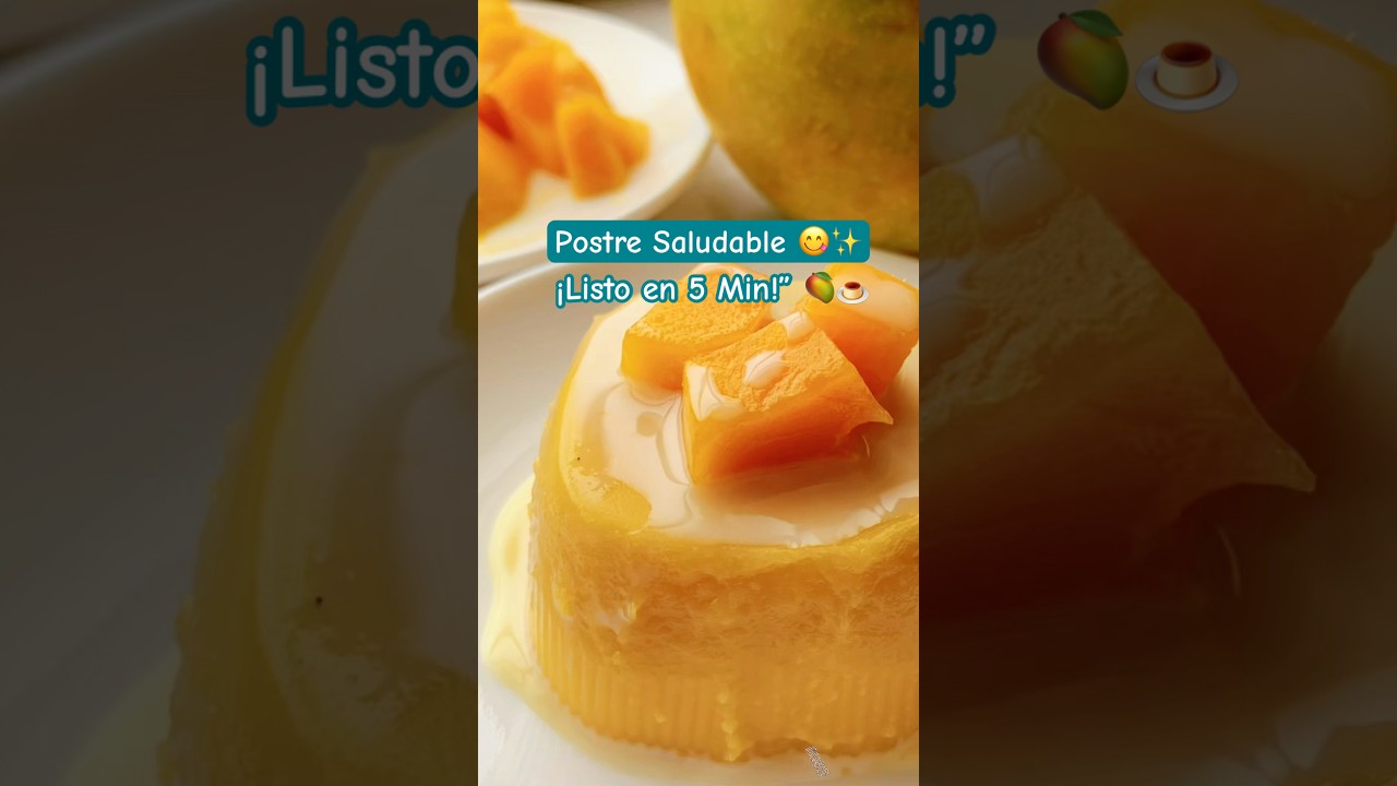 Mejor POSTRE VEGANO de MANGO Receta saludable y fácil #shorts