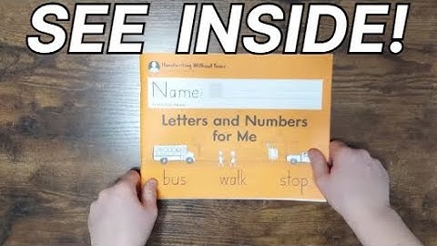 Handwriting W/Out Tears Letters & Numbers For Me Flip-Through!
