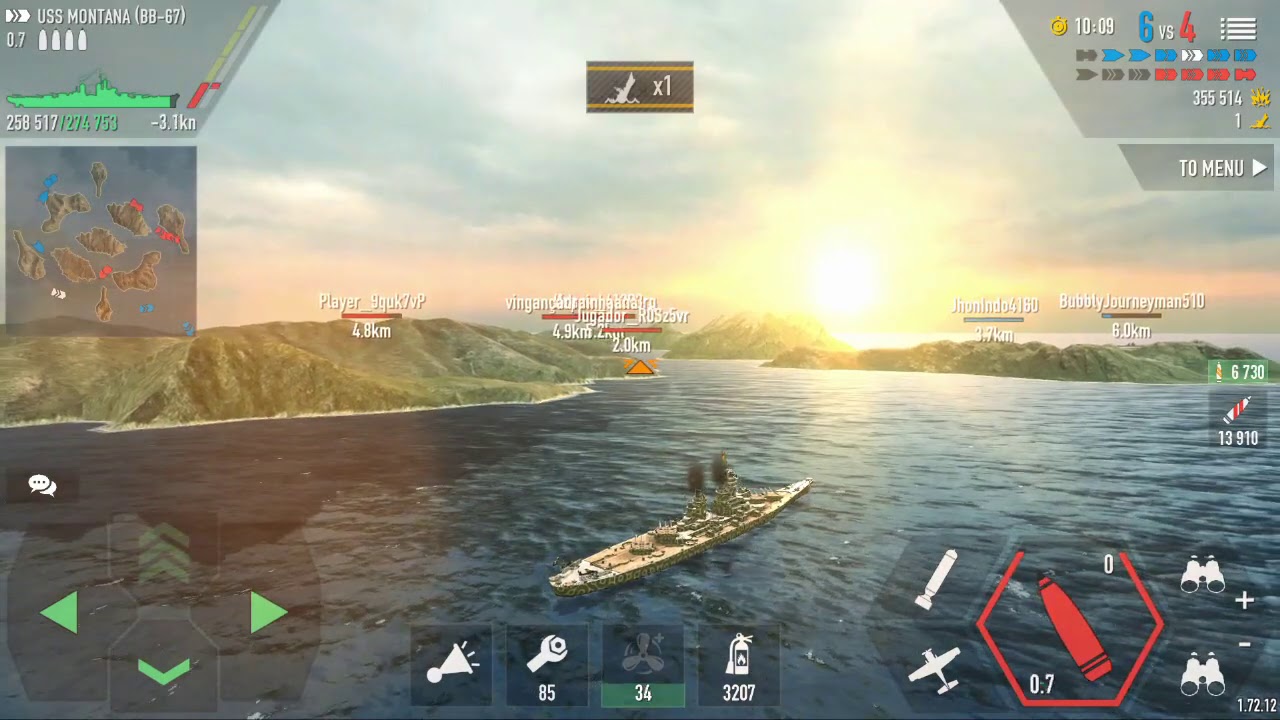 [Battle Of Warships] Uss Montana VS IJN Yamato !