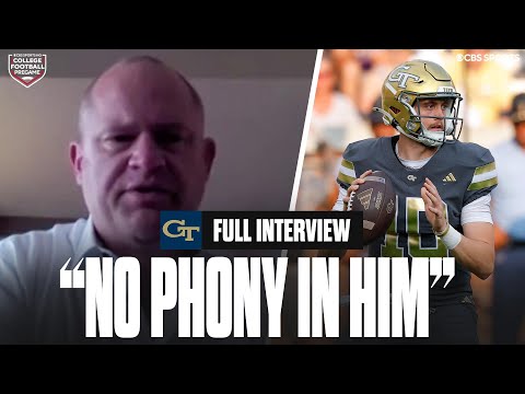 Georgia Tech Head Coach Brent Key talks about his QB Haynes King, success of 2025 season