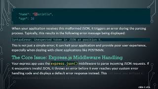 Handling Unexpected Token Errors in JSON with Node.js Express