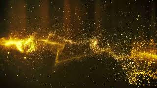 4K ultra-clear atmosphere golden particles scattered award stage background video
