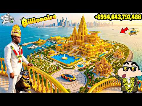 Anything Franklin TOUCHES Turns Into DIAMONDS in GTA 5! 💎😱 | SHINHCAN & CHOP
