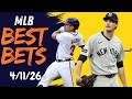 MLB BETS 4/11/26 Player Props,Parlays &amp; Home Run Pick's