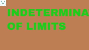 INDETERMINATE FORMS OF LIMITS VIDEO/CALCULUS/GRADE 12 MATHS/NATA MATHS