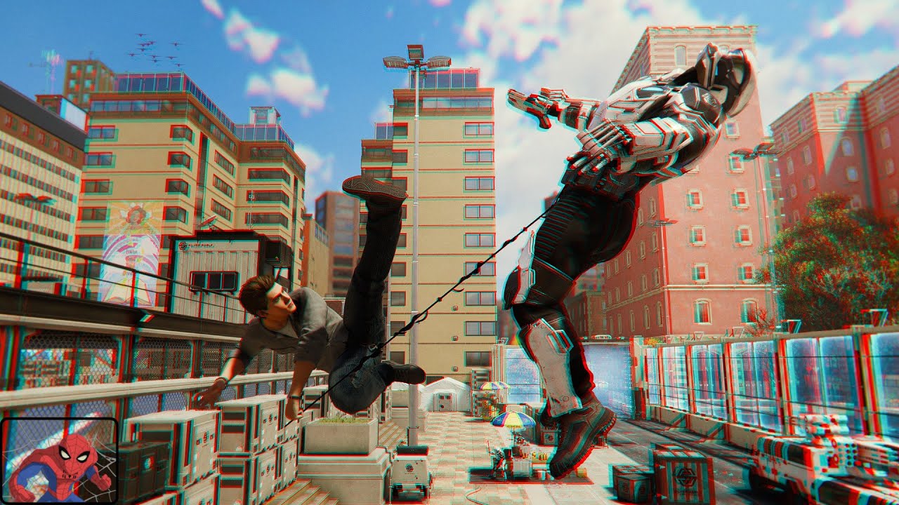 Peter Parker VS Sable Agents (Spider-Man Remastered)