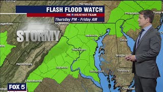 STORM TRACKER RADAR:  Severe thunderstorm watch in effect for much of D.C. region | FOX 5 DC