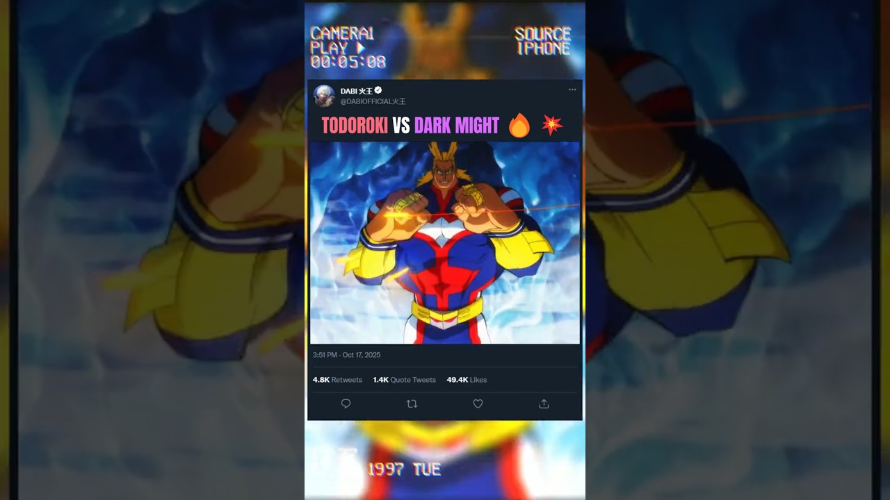 TODOROKI vs DARK MIGHT 🔥💥 | 