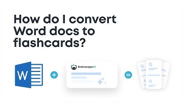 How to convert Word docs to flashcards using AI